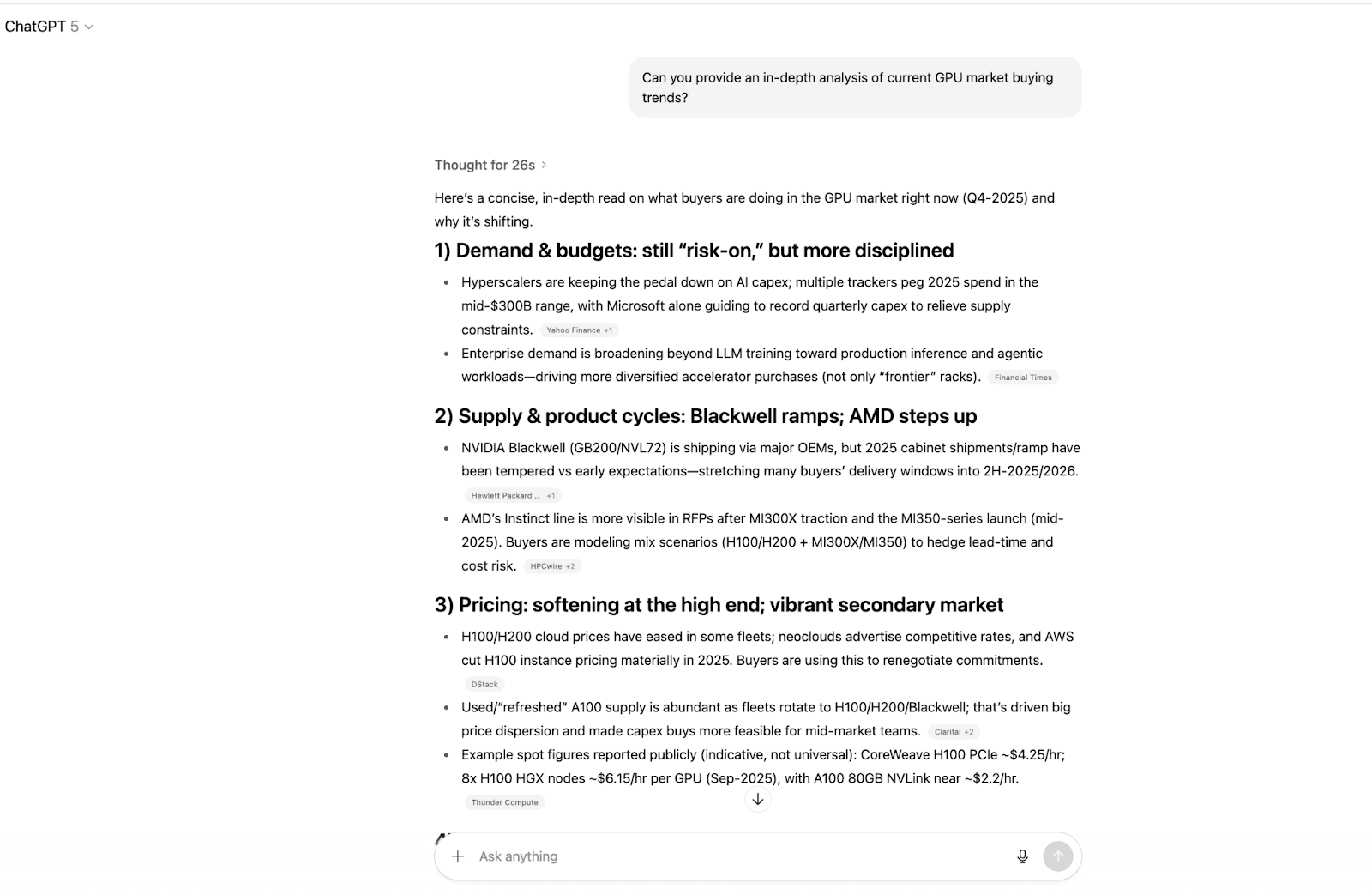 ChatGPT Deep Research